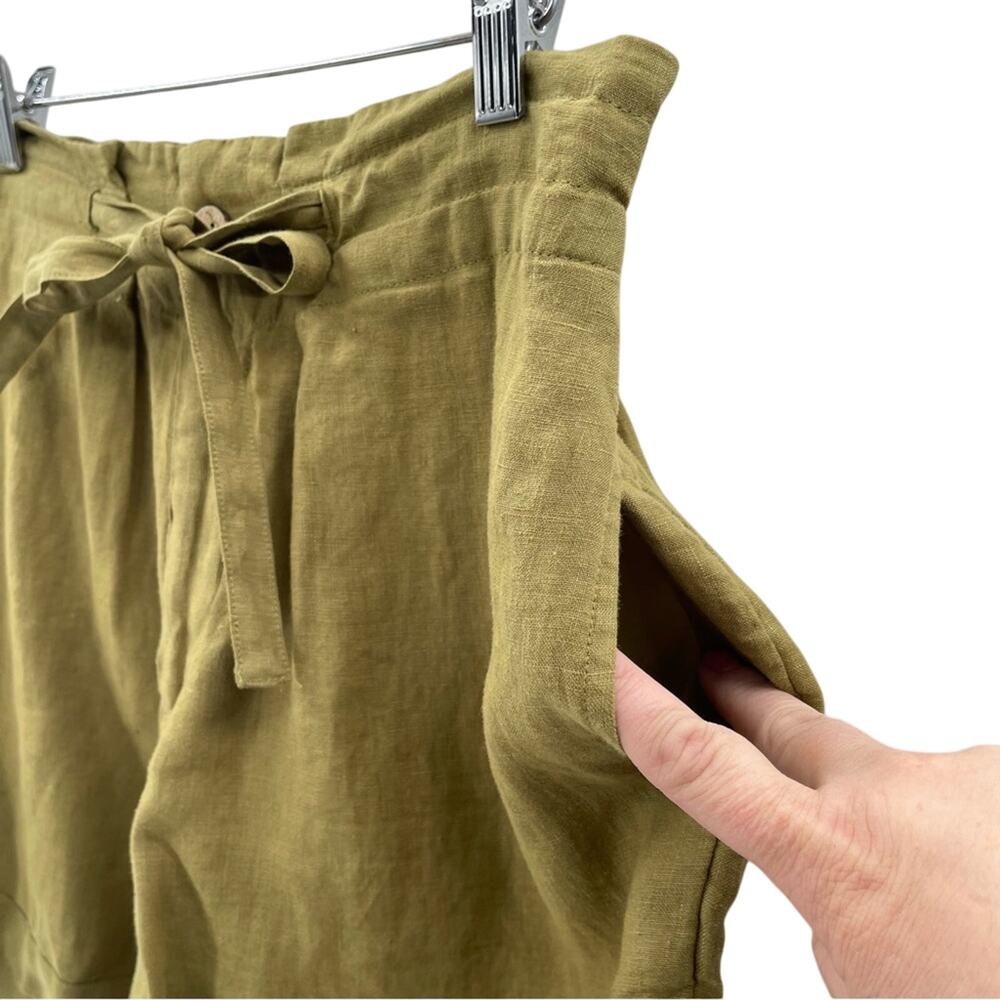 Sigrid Olsen 100% Linen Breathable Comfortable Lightweight Casual Shorts Size M - Picture 2 of 8